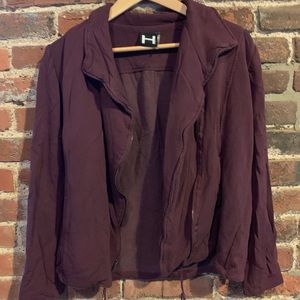 LAST CHANCE - Dark Red zip up sweater